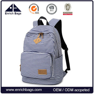 College Canvas Laptop School Bag Student Backpack Bag