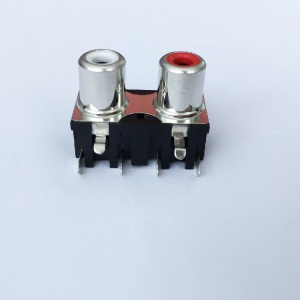 AV Socket with The Core Lotus Single-Hole RCA Socket Audio and Video Terminals AV2-8.4-30