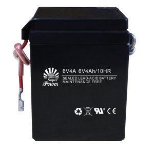 Sealed Motorcycle Battery 6V 4Ah with CE UL certiifcate and well starting performance