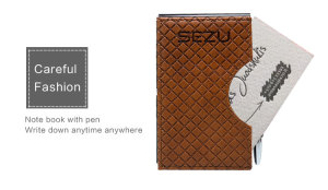 Business Card Holder Notebook Powerbank for Samsung and iPhone as Promotion Gift